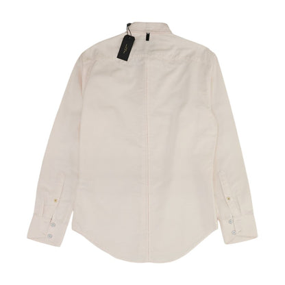 Pink Solid Long Sleeve Button Down
