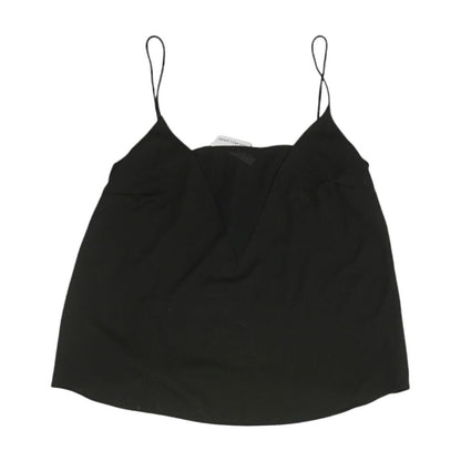 Black Solid Sleeveless Blouse