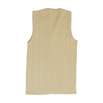Tan Solid Vest Sweater