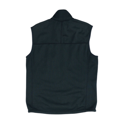 Black Solid Casual Vest