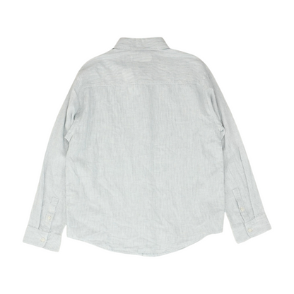 Blue Striped Long Sleeve Button Down