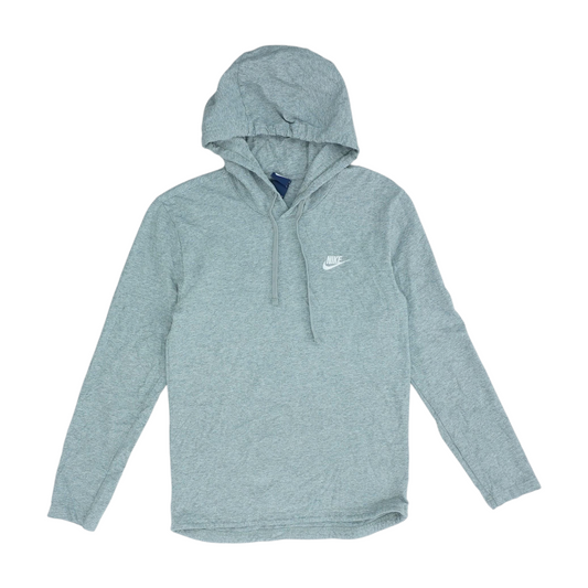 Gray Solid Hoodie Pullover