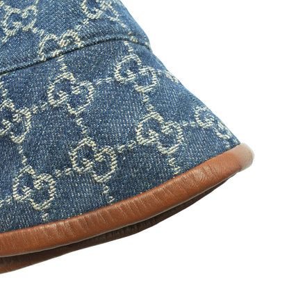 Blue GG Denim Bucket Hat