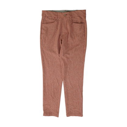 Red Abstract Regular Pants