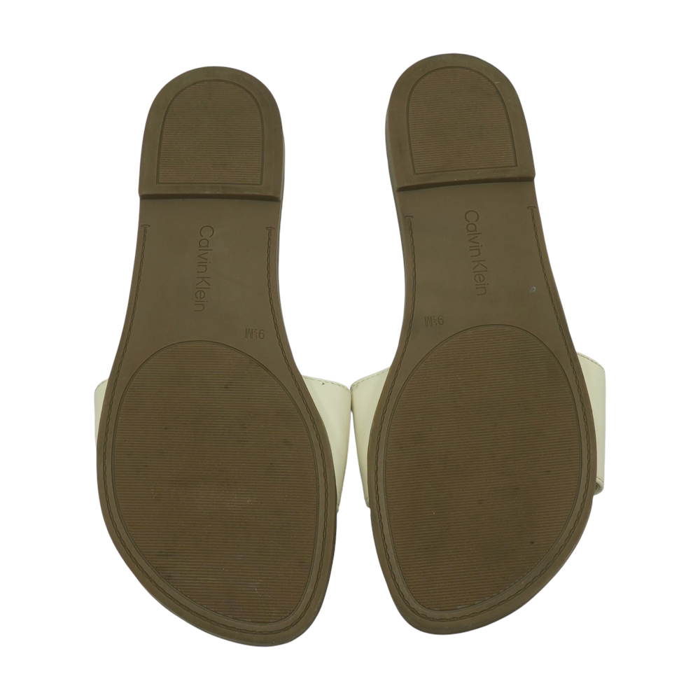 Ivory Flat Sandals