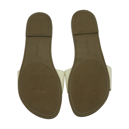 Ivory Flat Sandals