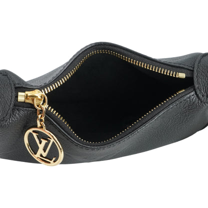 Black Mini Moon Bag in Giant Monogram Empreinte Leather