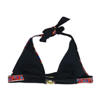 Black Graphic Swim Top