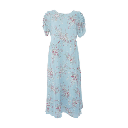 Green Floral Midi Dress