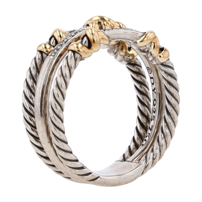 Sterling Silver Diamond Band Ring