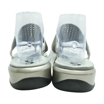 Gray Flat Sandals