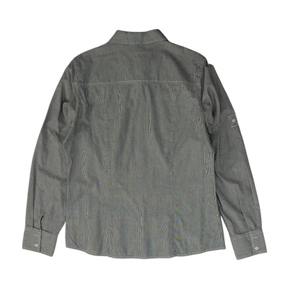 Gray Striped Button Down
