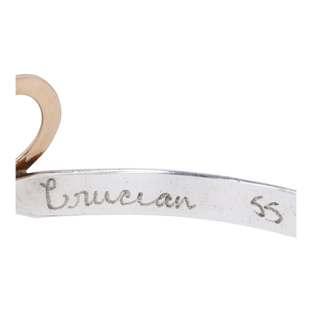 Crucian Gold Sterling Silver Bangle Bracelet – Image 4