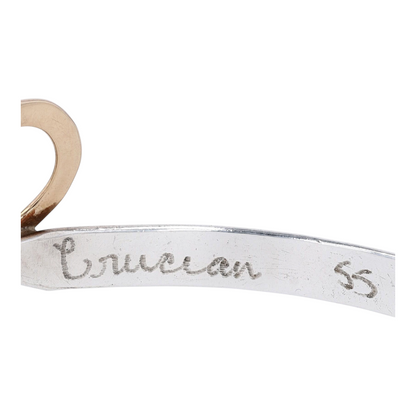 Crucian Gold Sterling Silver Bangle Bracelet – Image 4