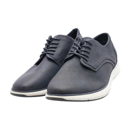 Navy Lace-Up Dress Shoes