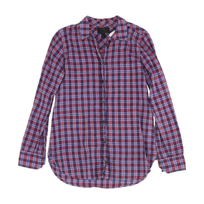Purple Plaid Button Down