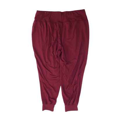 Maroon Plus Size Regular Pants