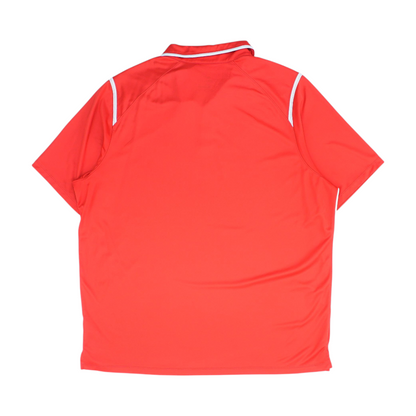Red Solid Short Sleeve Polo