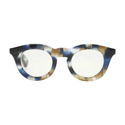 Navy Profuse Round Prescription Eyewear