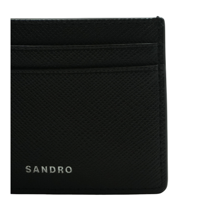 Black Reconstituted Leather Cardholder