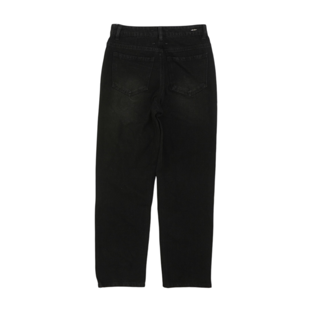 Black Solid Jeans
