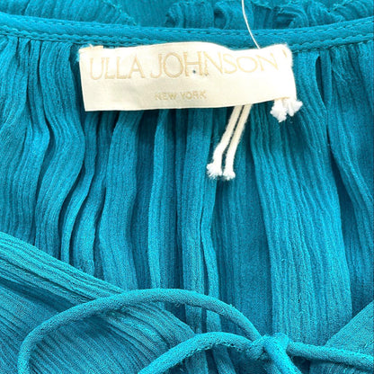 Teal 100% Silk Blouse