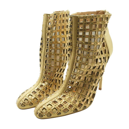 Gold Stiletto Heels