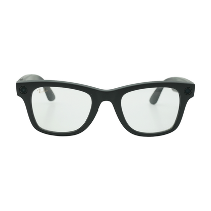 Black Wayfarer Smart Glasses