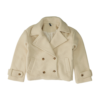 Beige Solid Jacket