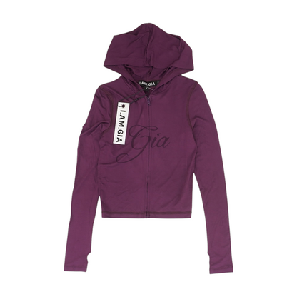 Purple Solid Active Jacket