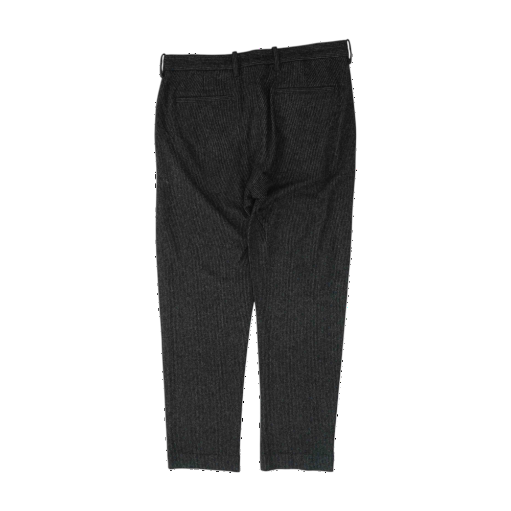 Black Striped Regular Pants