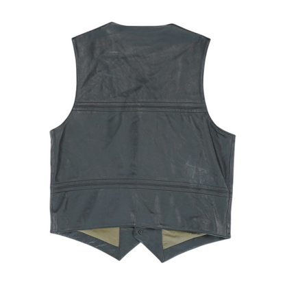 Wilson's Leather Black Solid Vest – Image 2