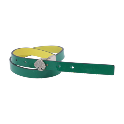 Green Reversible Leather Belt