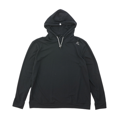Black Solid Hoodie Pullover