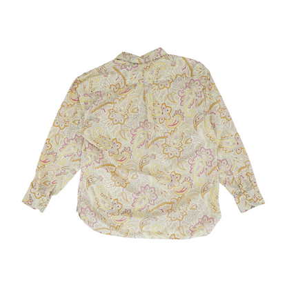 Yellow Paisley Long Sleeve Button Down