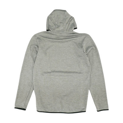 Gray Solid Hoodie Pullover