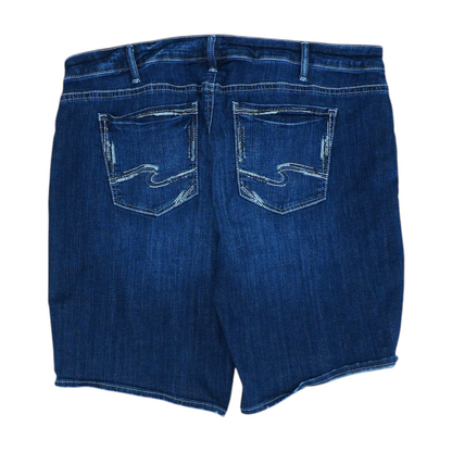 Blue Plus Solid Denim Shorts