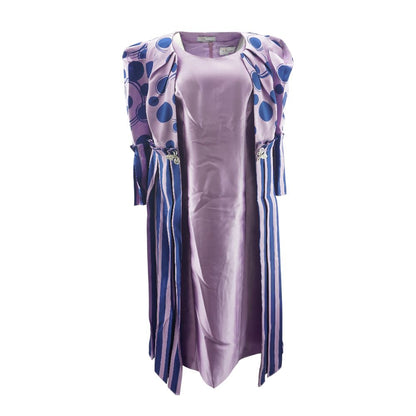 Purple Midi Dress and Jacket Set