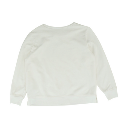 Ivory Solid Sweatshirt Pullover