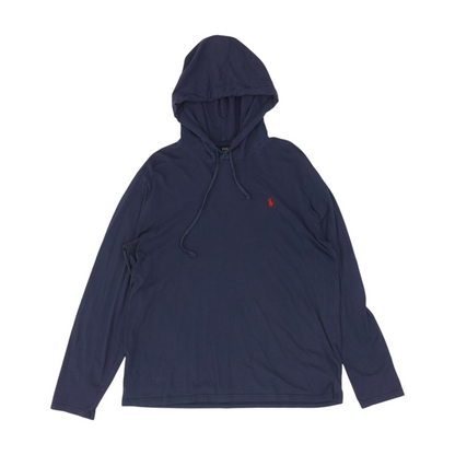 Navy Solid Hoodie Pullover