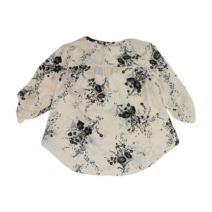 Ivory Plus Floral Blouse