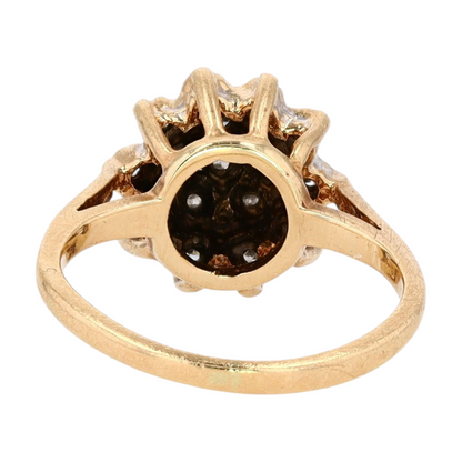 10K Two-Tone Gold Diamond Fashion Ring