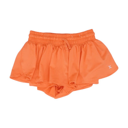 Orange Solid Active Shorts