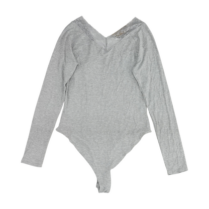 Gray Bodysuit Blouse