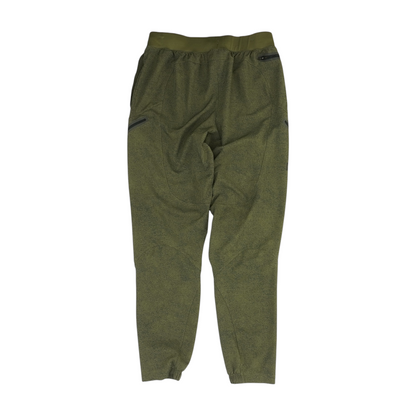 Olive Striped Regular Pants