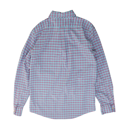 Blue Check Long Sleeve Button Down