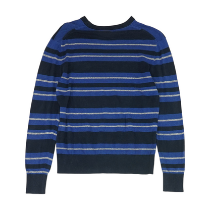 Blue Striped Pullover Sweater