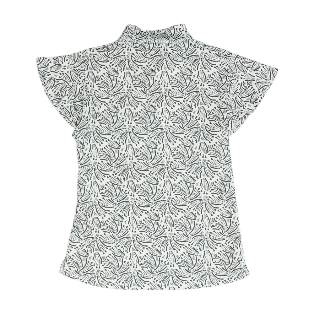 Black Abstract Blouse