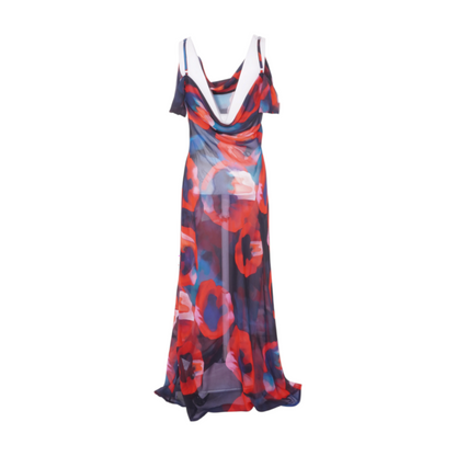 Multi Print Maxi Dress