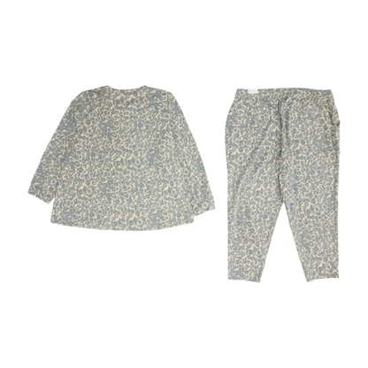 Gray Plus Size Animal Print Active Set